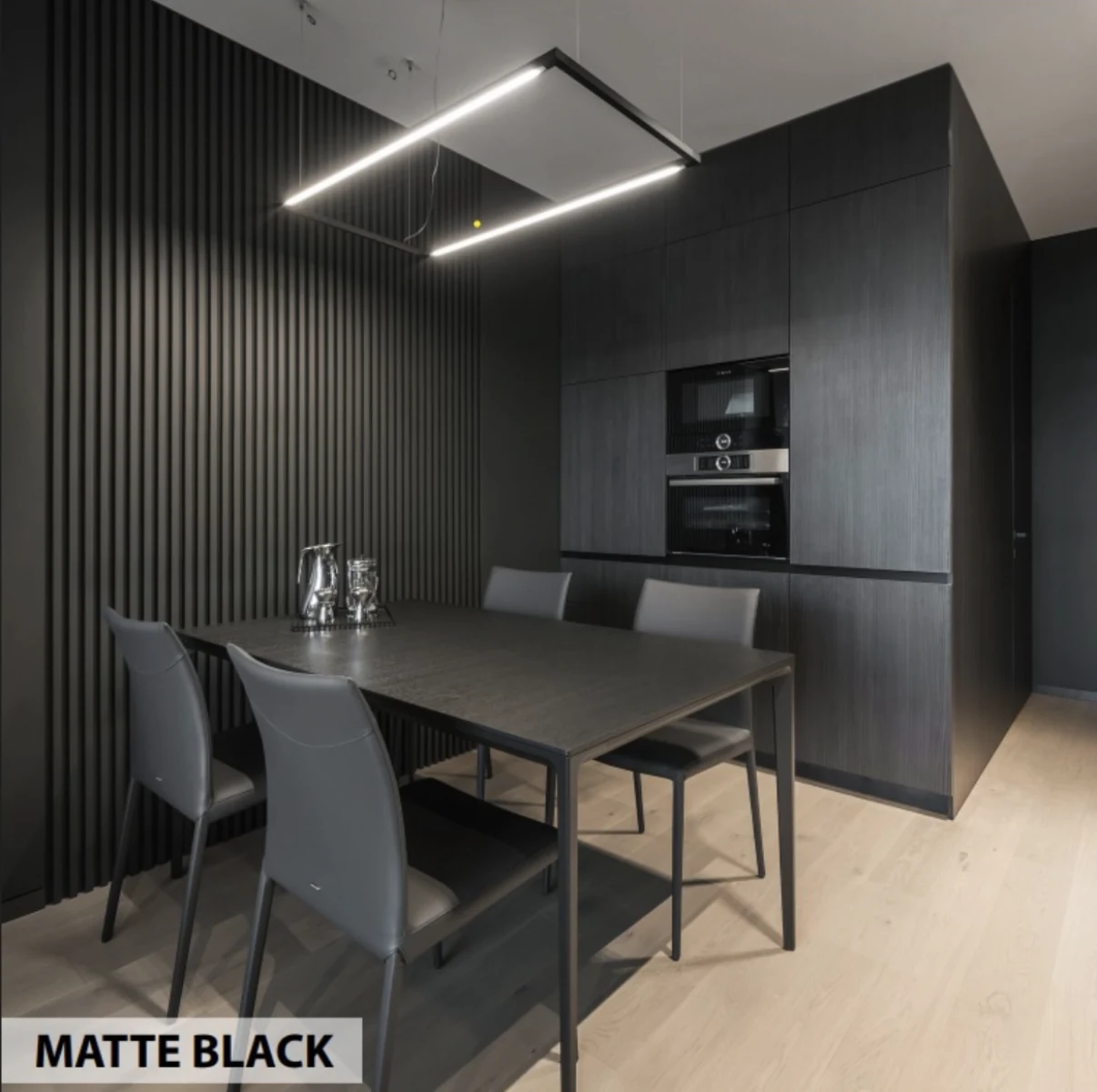 fluted panels matte black No.2