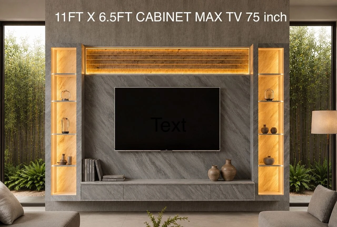 sample customized wall tv cabinet